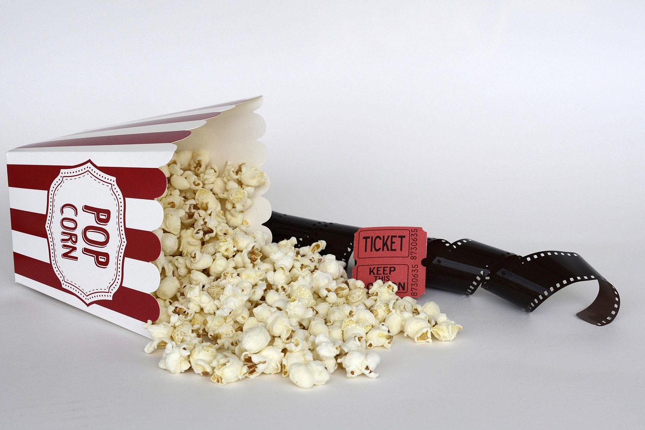 popcorn, movie theater, ticket, movie, entertainment, food, corn, snack, salty, yummy, striped, salted, admission ticket, coupon, theatre, popcorn, popcorn, popcorn, popcorn, popcorn, movie theater